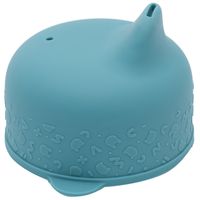 We Might Be Tiny Silicone Cup with Sippy Lid (+ mini straw) Set - Blue Dusk